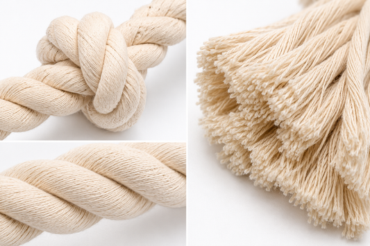 Cotton Rope Dog Tug Toy – Knotted Chew Play Rope