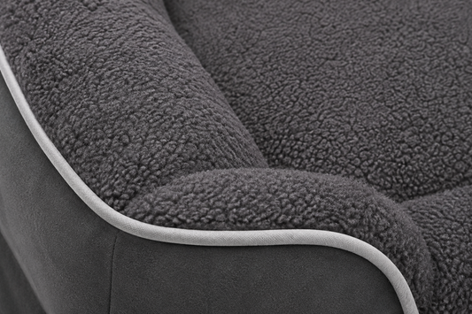 Orthopedic Dog Sofa Bed – Plush Support With Bolster Sides
