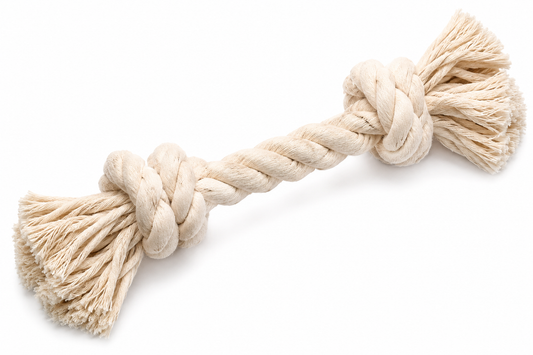 Cotton Rope Dog Tug Toy – Knotted Chew Play Rope