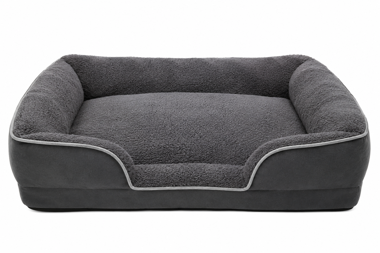 Orthopedic Dog Sofa Bed – Plush Support With Bolster Sides