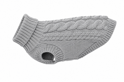 Cable Knit Dog Sweater – Soft Pullover for Small Dogs