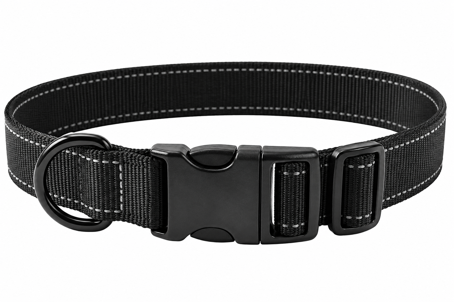 Reflective Adjustable Dog Collar – Nylon With Quick-Release
