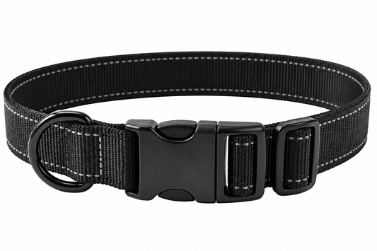 Reflective Adjustable Dog Collar – Nylon With Quick-Release