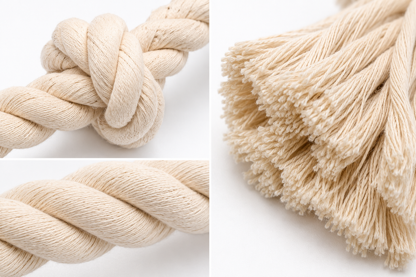 Cotton Rope Dog Tug Toy – Knotted Chew Play Rope