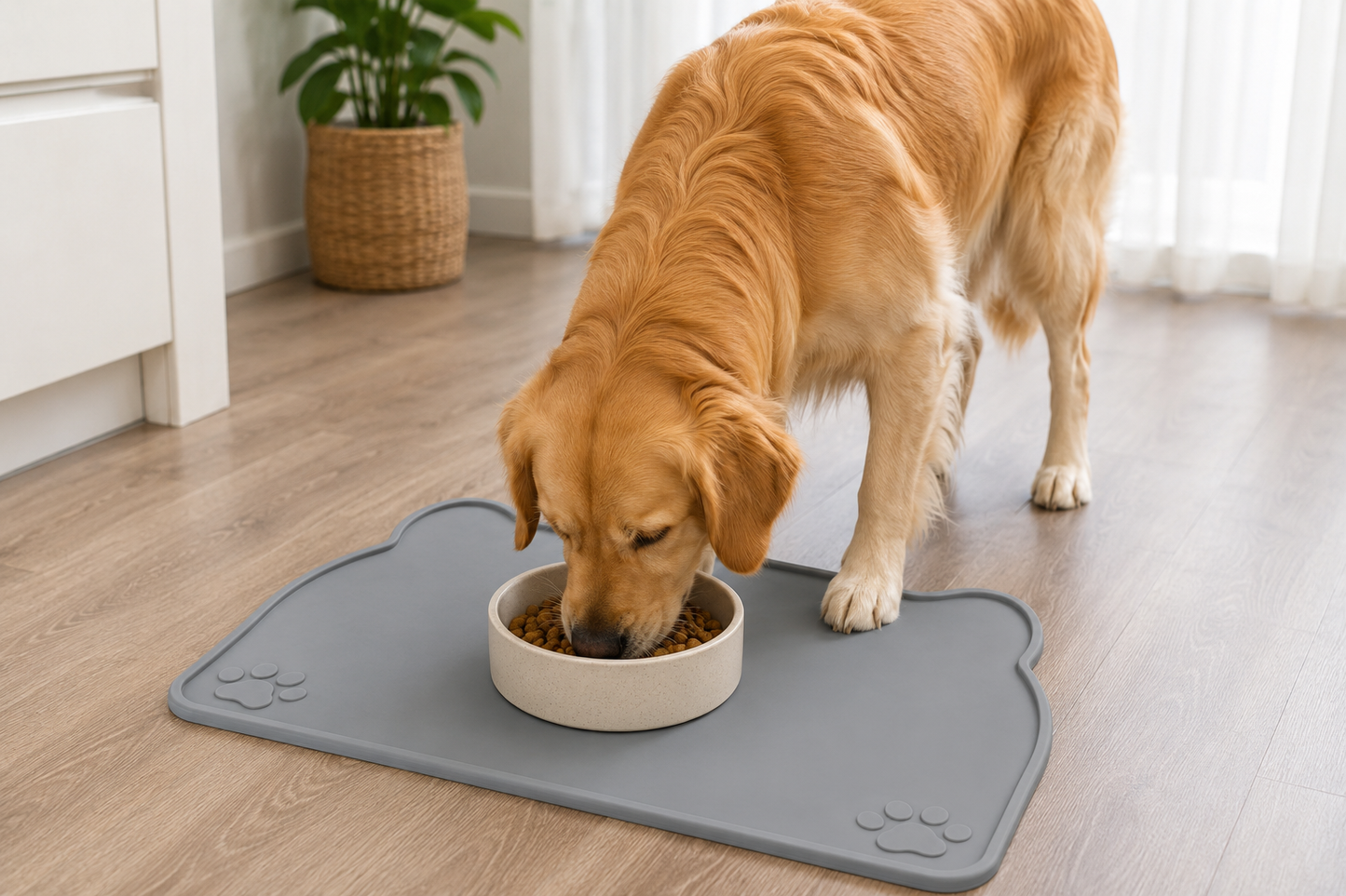 Silicone Pet Feeding Mat – Waterproof Non-Slip Floor Protector