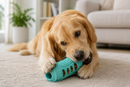 Rubber Treat Dispensing Dog Toy – Durable Chew Enrichment