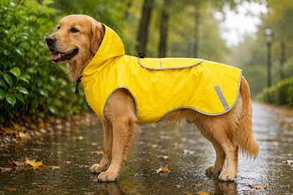 Waterproof Dog Raincoat with Hood – Reflective, Lightweight
