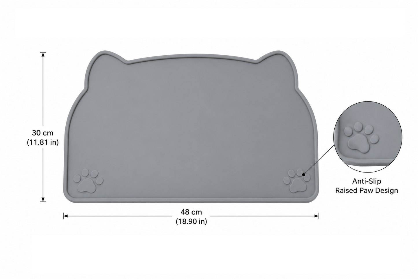 Silicone Pet Feeding Mat – Waterproof Non-Slip Floor Protector