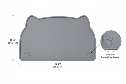 Silicone Pet Feeding Mat – Waterproof Non-Slip Floor Protector