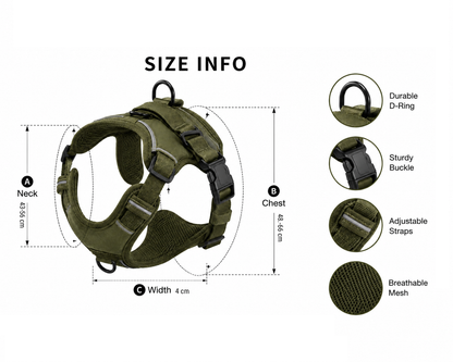 Reflective Adjustable Dog Harness – Soft Padded Fit