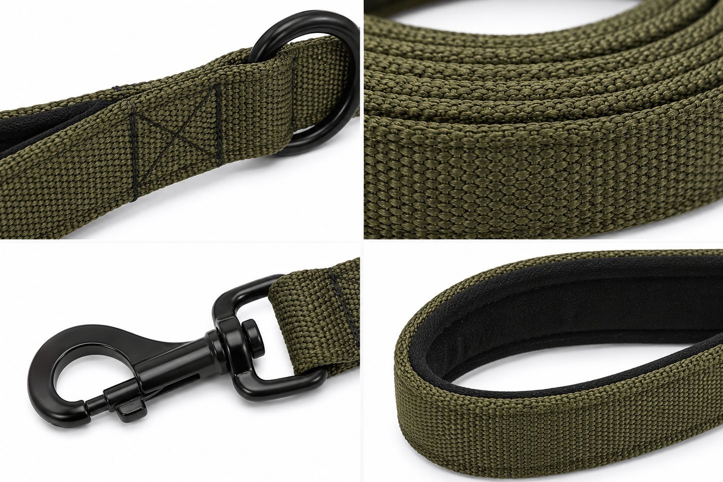 Nylon Dog Leash With Padded Handle – Heavy Duty Walking Lead