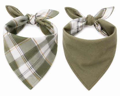 Reversible Dog Bandana Scarf – Soft Tie-On Pet Accessory