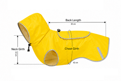 Waterproof Dog Raincoat with Hood – Reflective, Lightweight