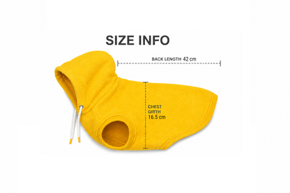 Cozy Fleece Dog Hoodie Pullover With Adjustable Hood